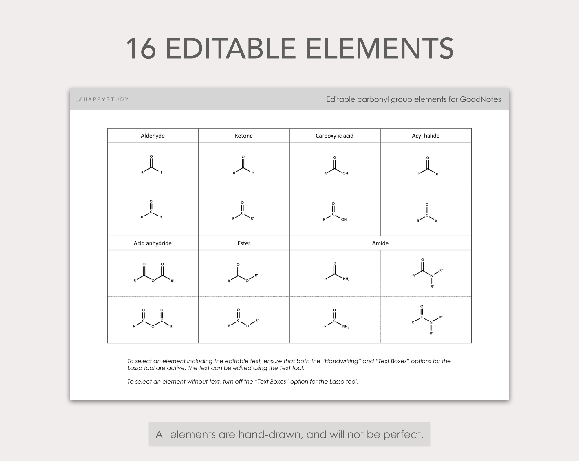 GoodNotes editable carbonyl group elements - Image 2