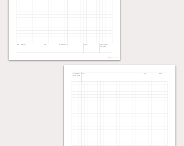 Laboratory notebook, logbook templates - Image 2