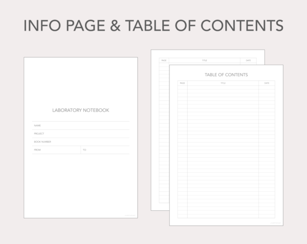 Laboratory notebook, logbook templates - Image 5
