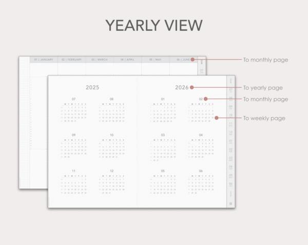 Hobonichi-style 2025-2026 mid-year digital planner - Image 3