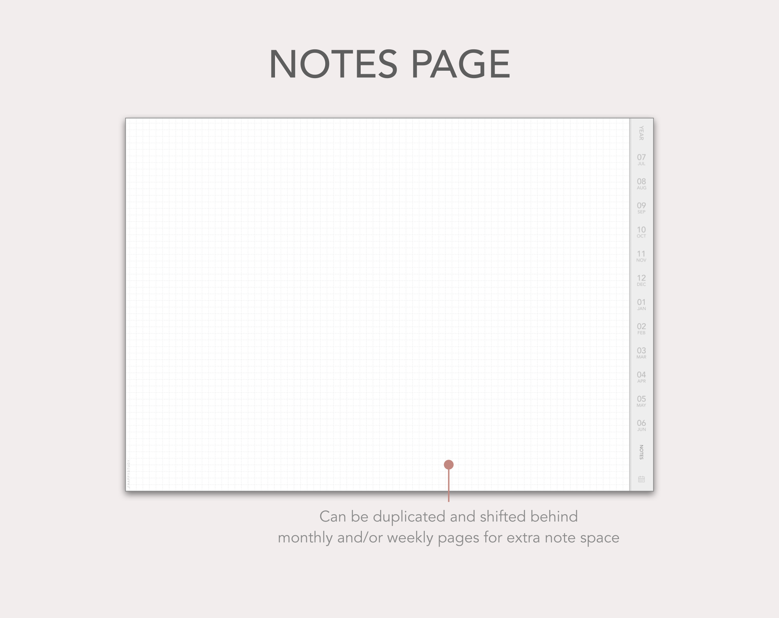 Hobonichi-style 2026-2027 mid-year digital planner - Image 5