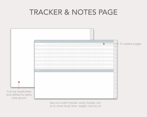Jibun Techo-style 2025-2026 mid-year digital planner - Image 6
