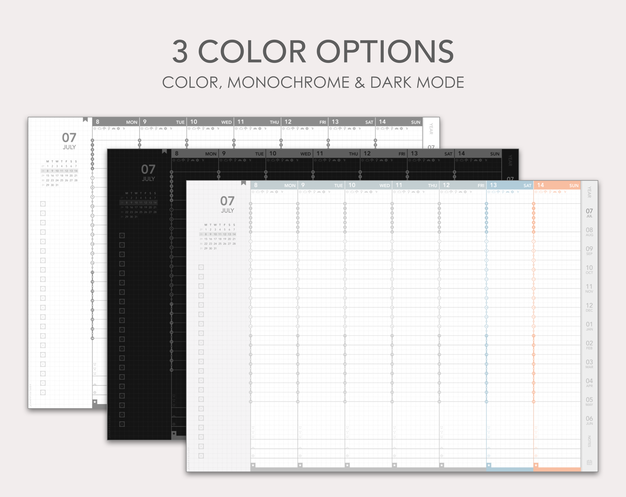 Jibun Techo-style 2025-2026 mid-year digital planner - Image 7