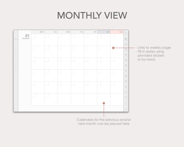 Nolty Ecri-style undated digital planner - Image 4