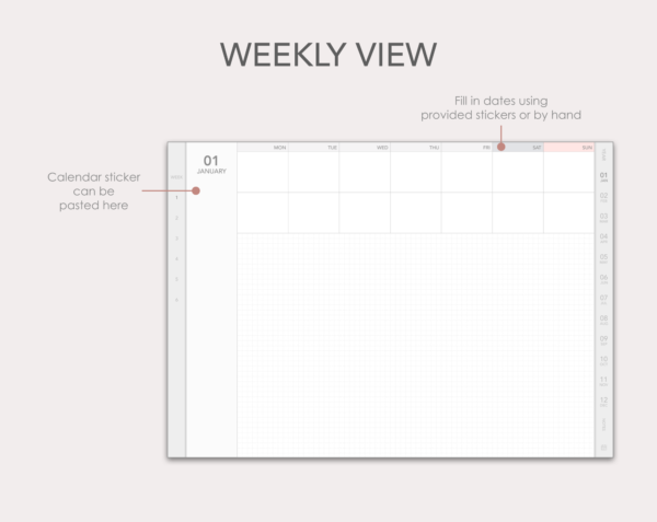 Nolty Ecri-style undated digital planner - Image 5