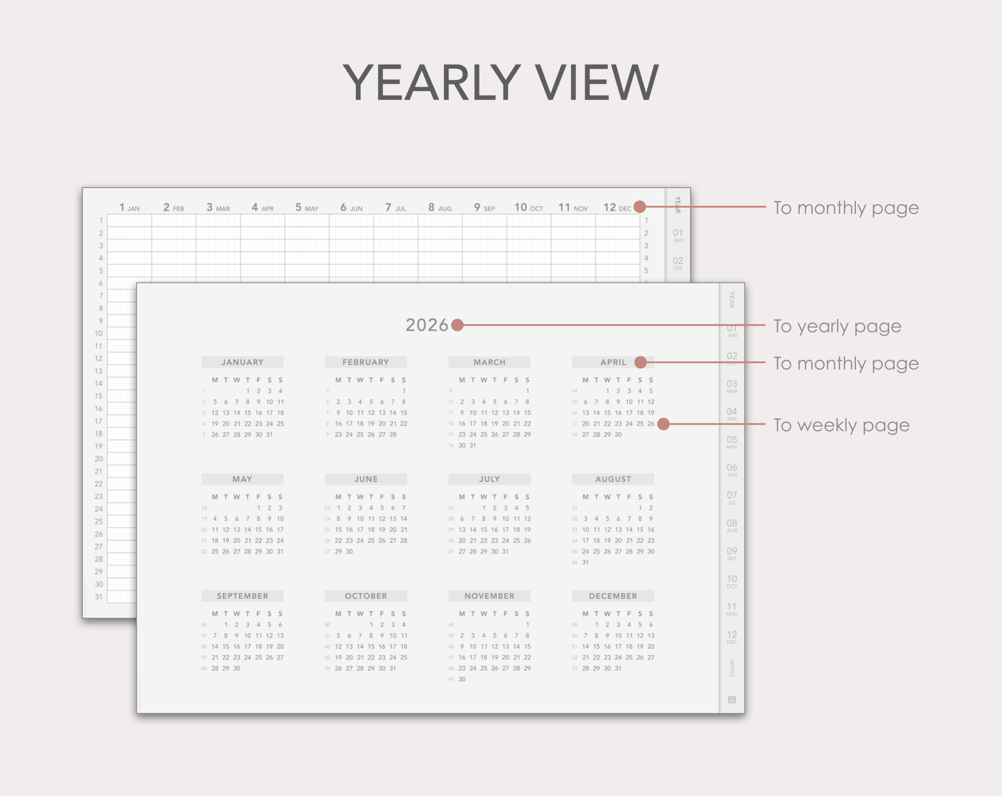 Jibun Techo-style 2026 digital planner - Image 3