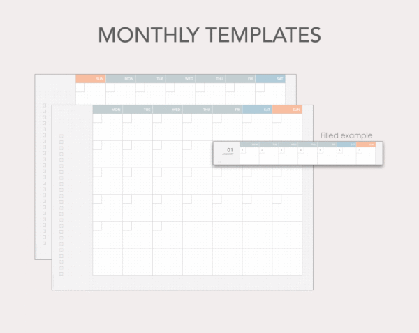 Jibun Techo-style individual planner templates - Image 3