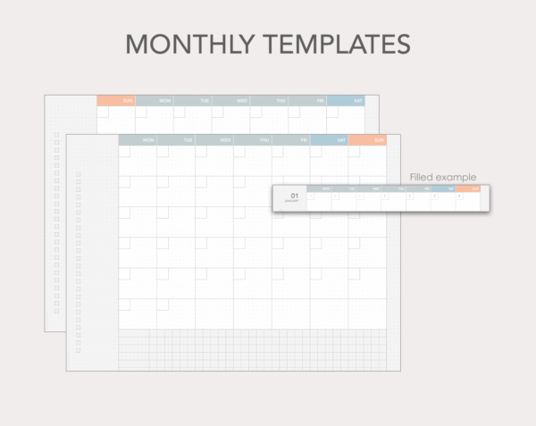Jibun Techo Lite-style individual planner templates - Image 3