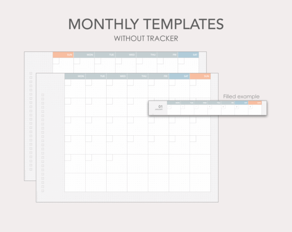 Jibun Techo Lite-style individual planner templates - Image 4