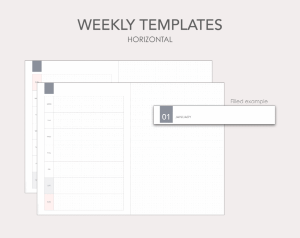 Hobonichi-style individual planner templates - Image 5