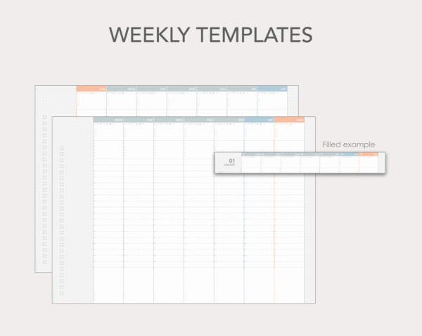 Jibun Techo Lite-style individual planner templates - Image 5