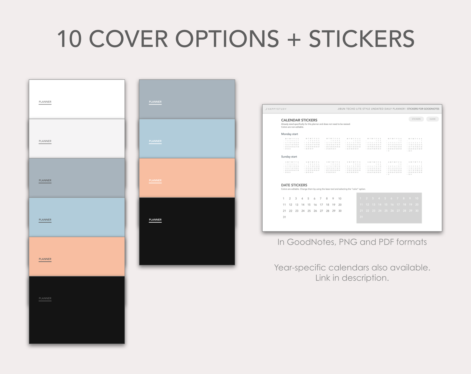 Jibun Techo Lite-style undated digital planner - Image 8