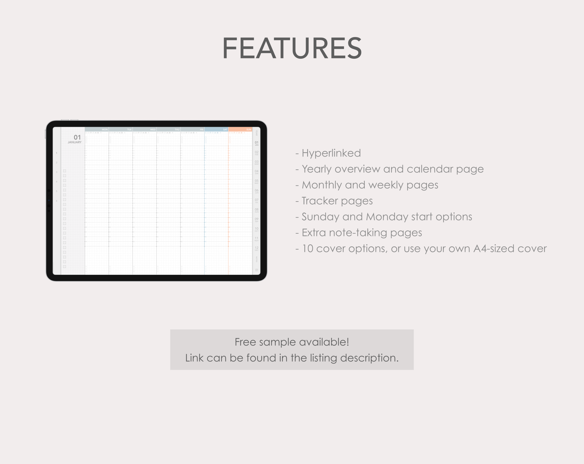 Jibun Techo Lite-style undated digital planner - Image 9