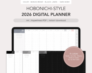 [SAMPLE] Hobonichi-style 2026 digital planner